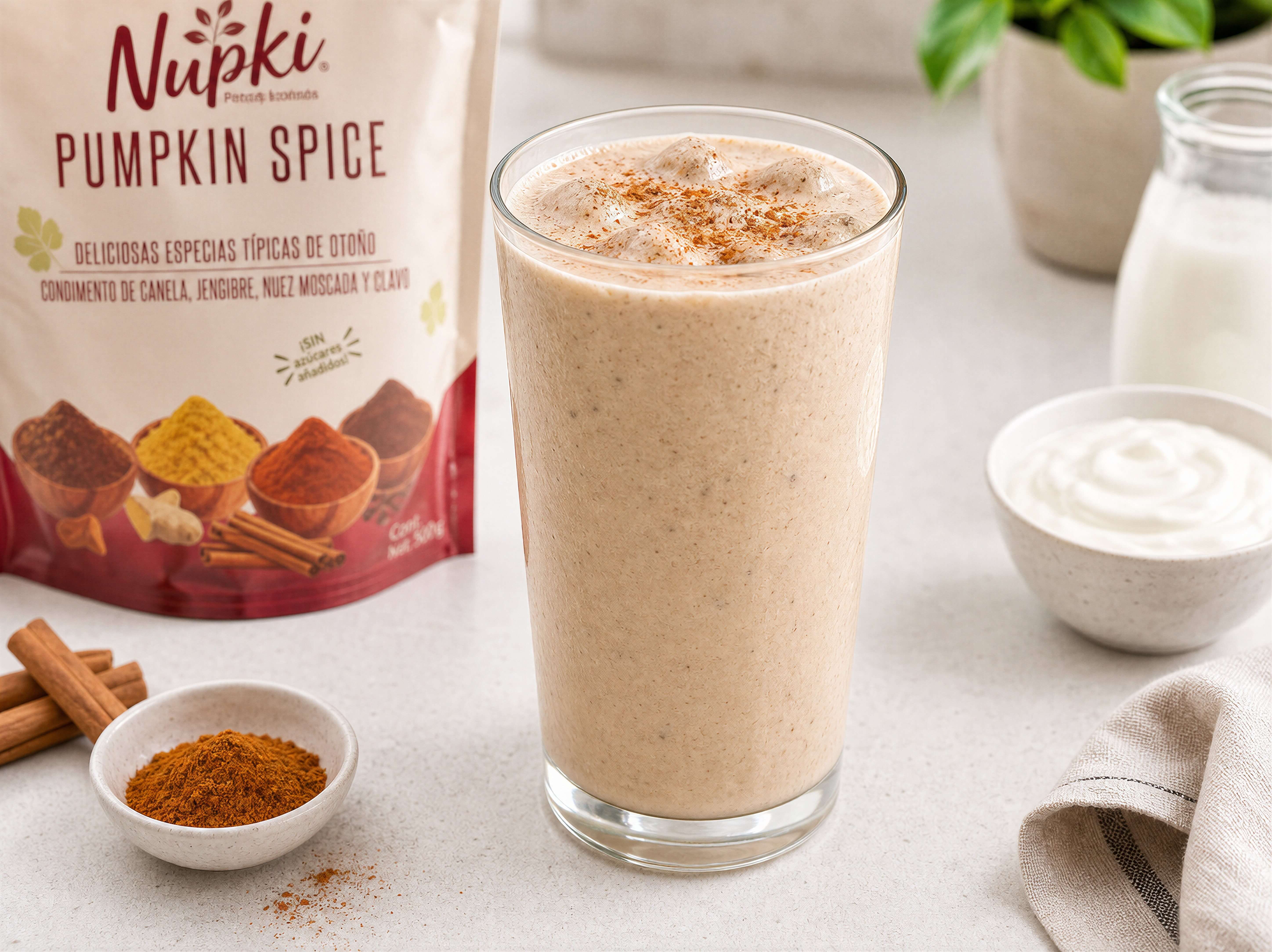Pumpkin Spice con Yogurt Griego